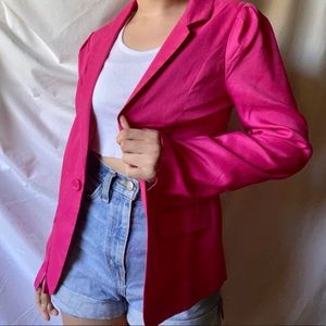 bright pink blazer!